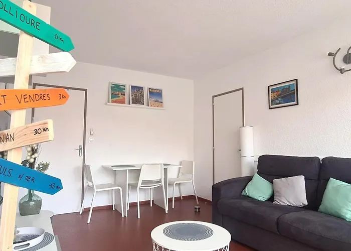 Appartement T2 A Collioure Avec Terrasse Et Parking Prive, A 300M De La Plage - Fr-1-309-385